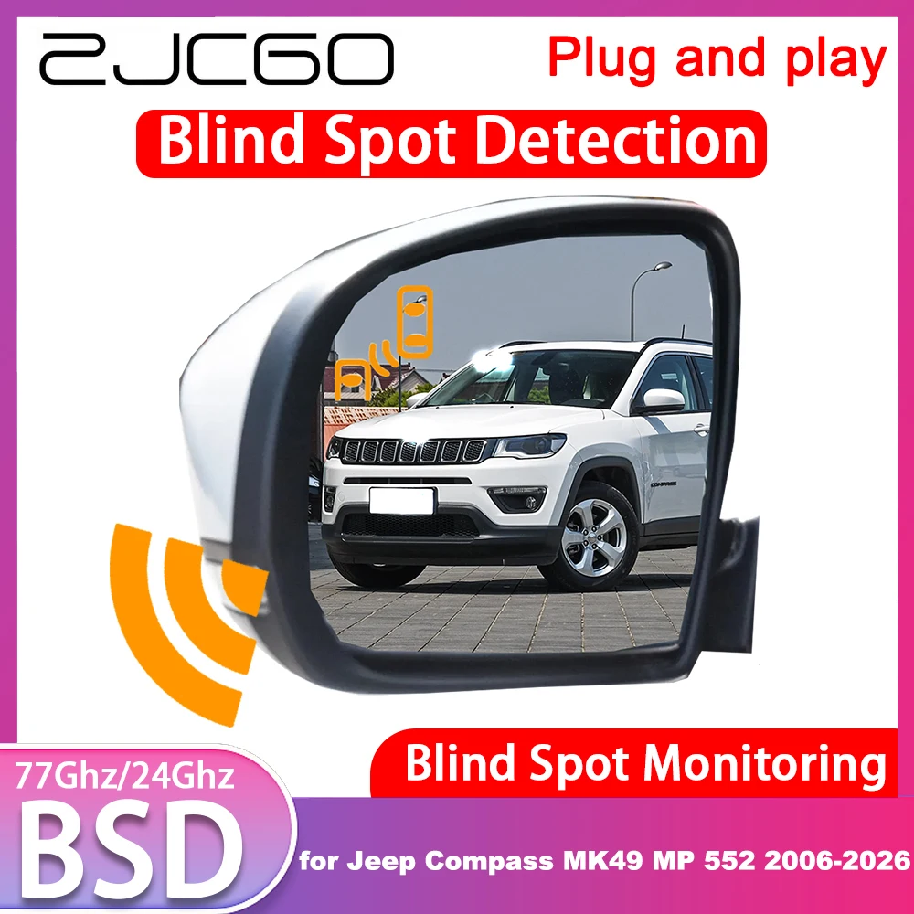 for Jeep Compass MK49 MP 552 2006-2026 OEM Blind Spot Detection Monitoring Warning Lane Assist System 77GHz Radar Detector BSD