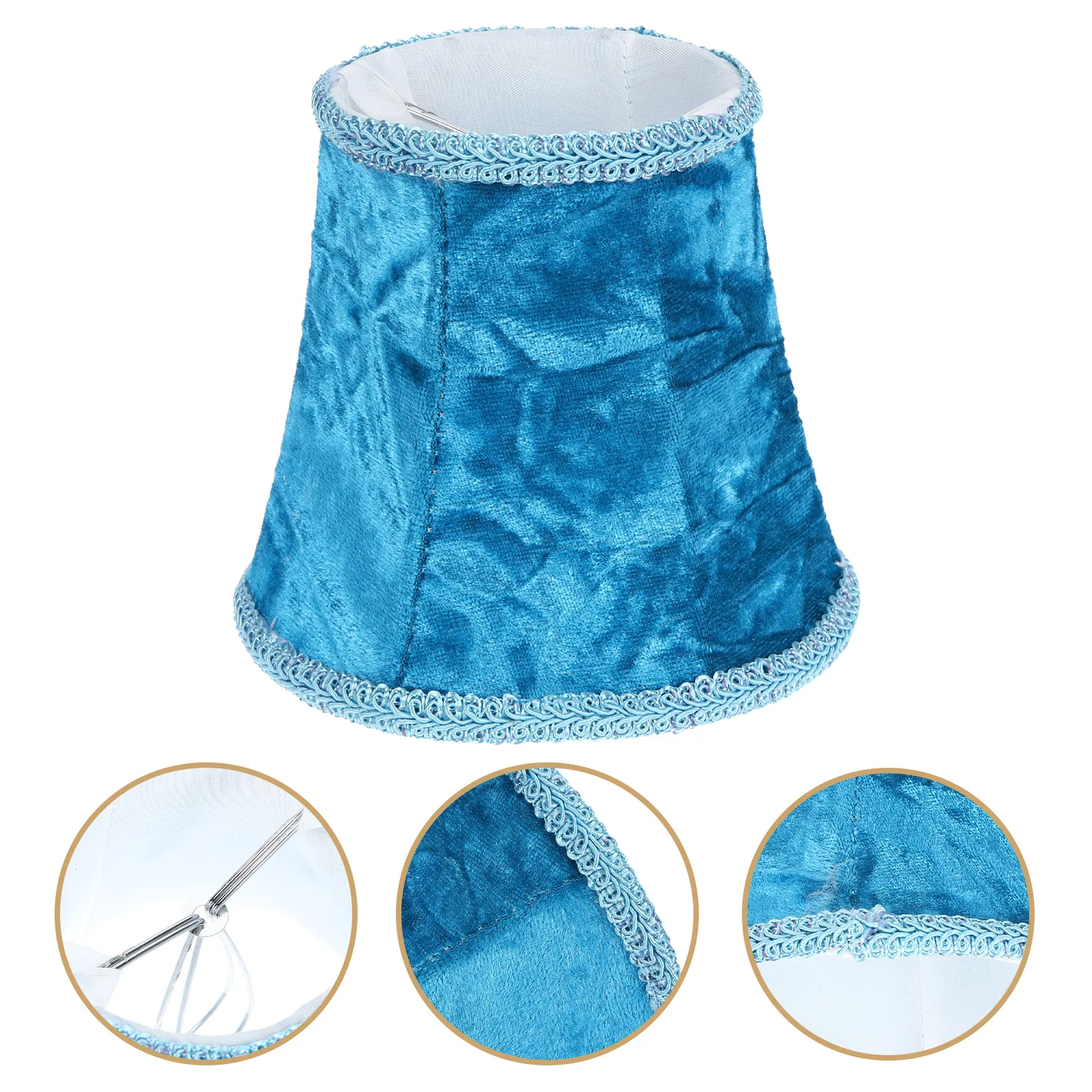 

Desk Lamp Shade Table Lamp Cover Floor Fabric Light Shade E14 Retro European Style Lampshade for Bedroom Living Room