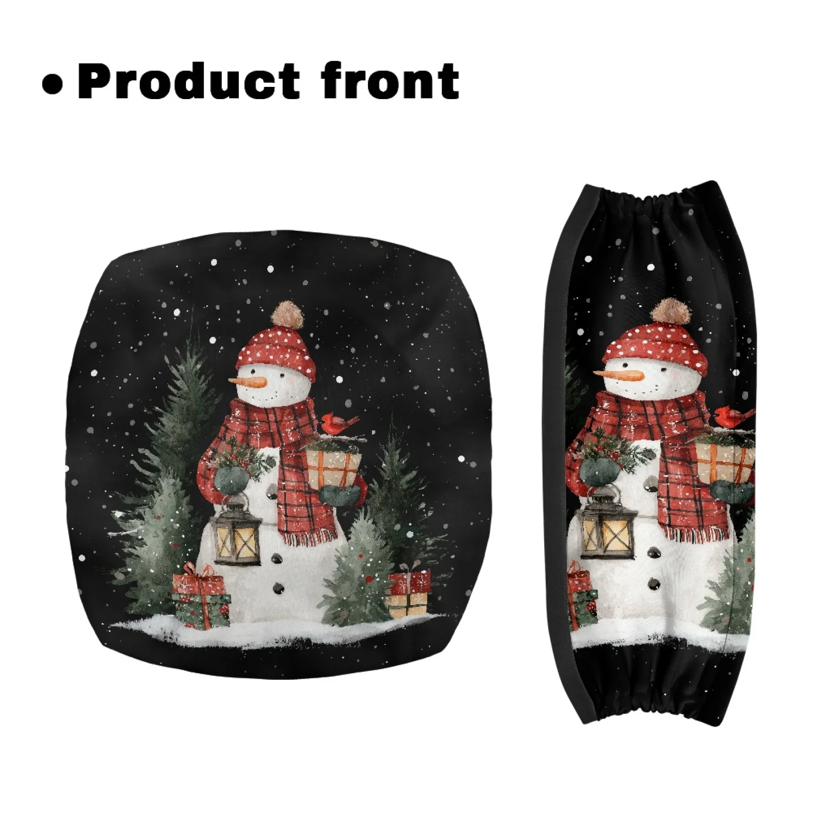 Coloranimal Snowman Gift Box 2PCS Walker Protection Decor Covers for Women Friends Walker Seat Cover New Trend