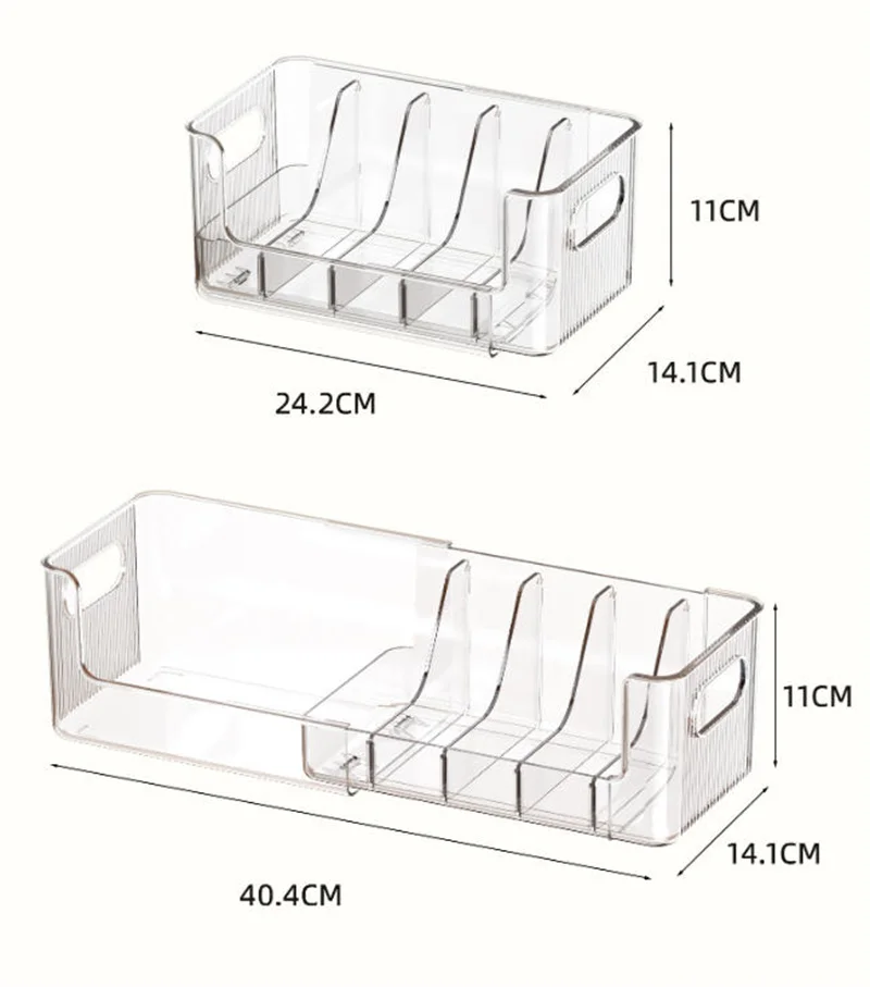 Telescopic Makeup Storage Box With Detachable Divider Cosmetic Organizer Eyeshadow Palette Lipstick Makeup Palette Organization