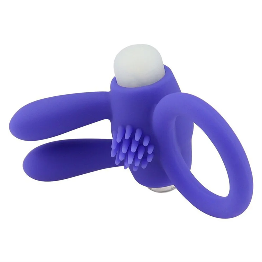 Rabbit Vibrating Penis Ring Delay Ejaculation Vibrator Cock Ring Clit Stimulation Penis Erection Cockrings Sex Toys For Couples