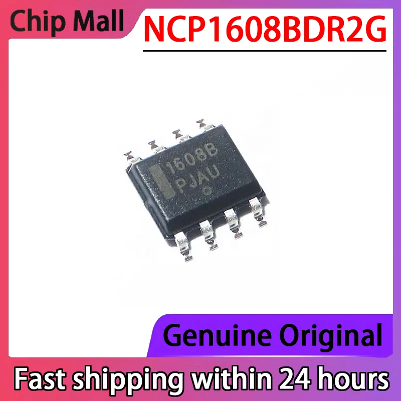 5PCS  Imported New Original NCP1608BDR2G 1608B LCD Power Management Chip SMD SOP8 Pin