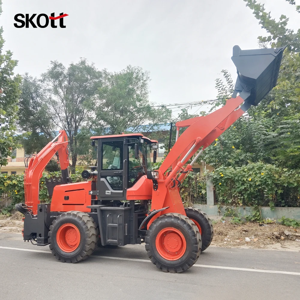 

Backhoe Loader 4WD CE Certified Diesel Multifunctional Front End Loader Engineering Digging Machinery OEM Available