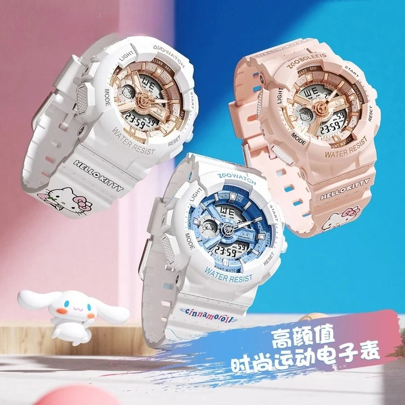 

Hello Kitty Cinnamoroll Kuromi Watch for Girls Waterproof Multifunction Sports Wristwatch Ultra high appearance, sweet and cute
