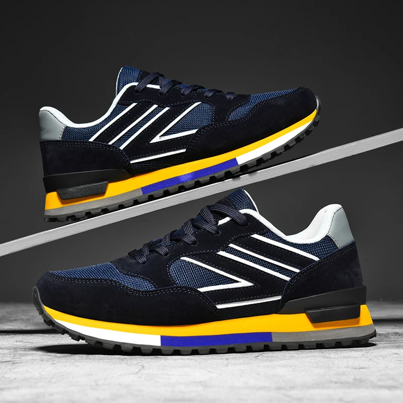 

Men's breathable outdoor speed runing shoes casual four season sneakers wear-resistant soft-sole comfortable racing sports shoes