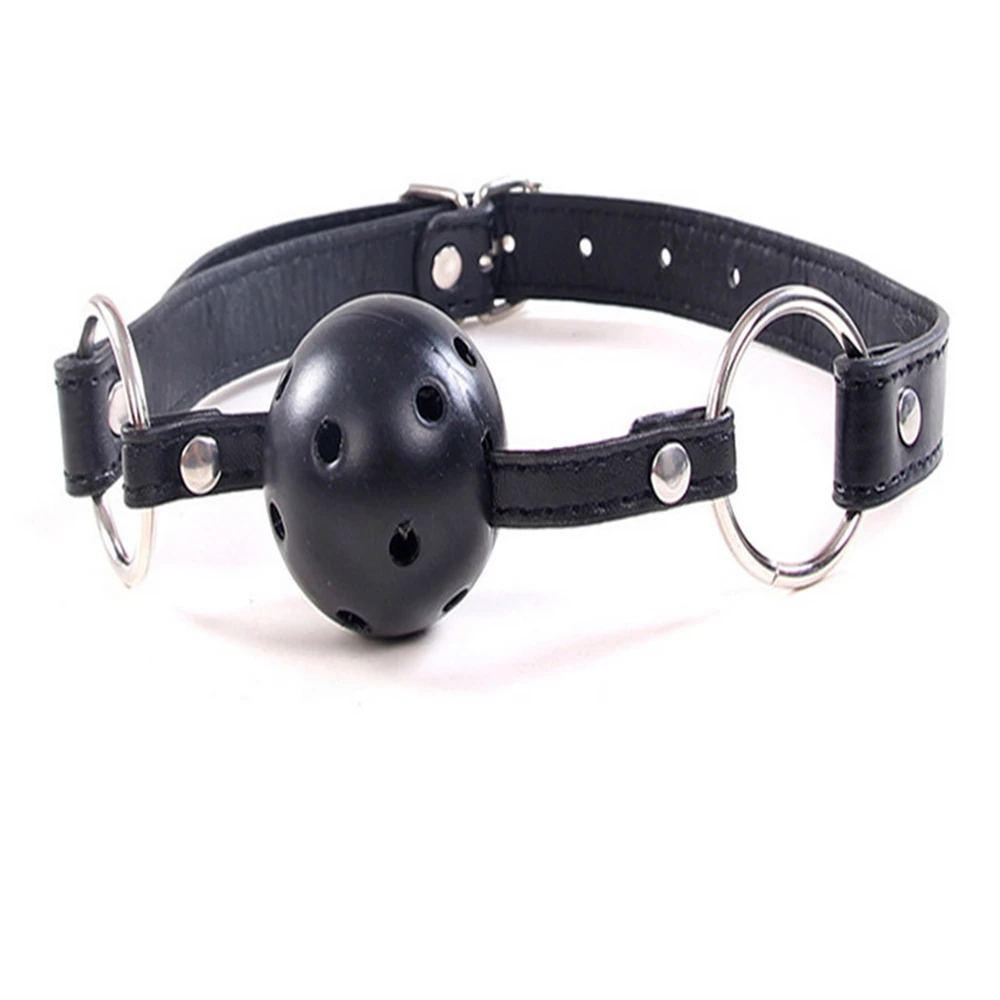 BESTCO 18+ Mouth Gag Adjustable Plastic Ball Oral Fixation Band Flirt Bondage Restraints BDSM Games Erotic Sex Toys for Adults