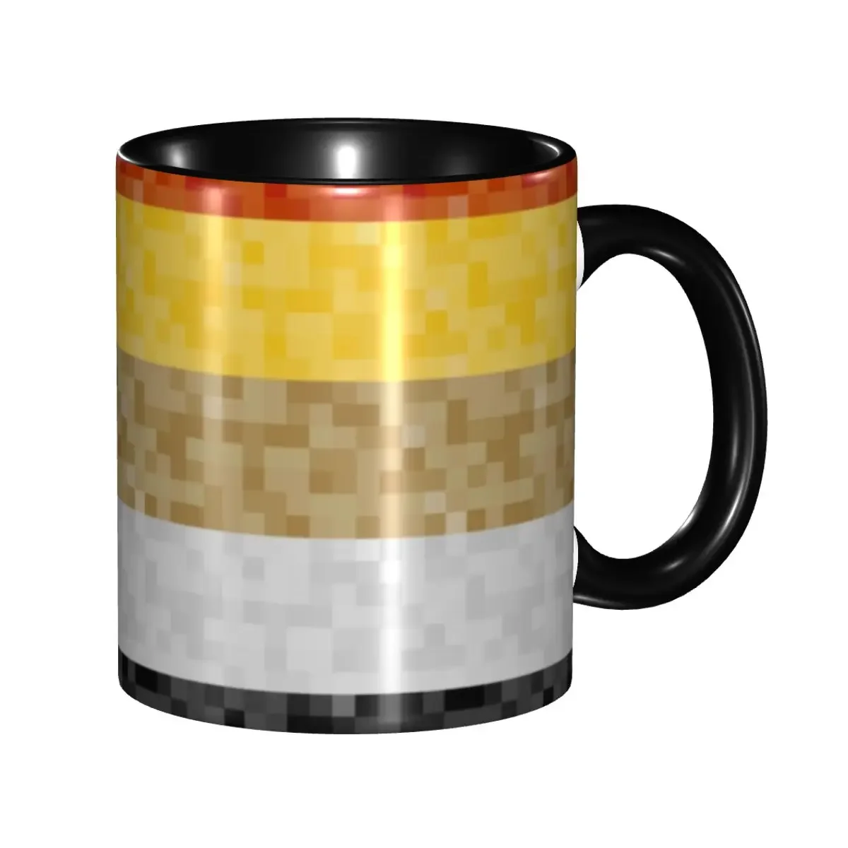 Gay Bear Pride Pixel Flag Coffee Mugs DIY Custom Ceramic Tea Milk Mug