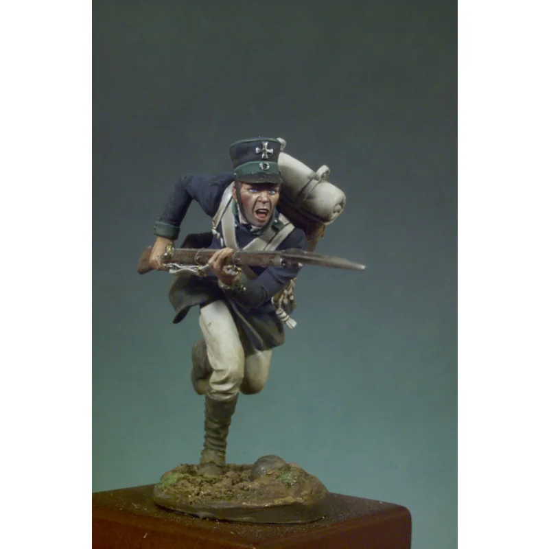 54mm Resin Figure Model Kit Free Shipping Napoleonic Wars Prussian Infantry  Toy Model