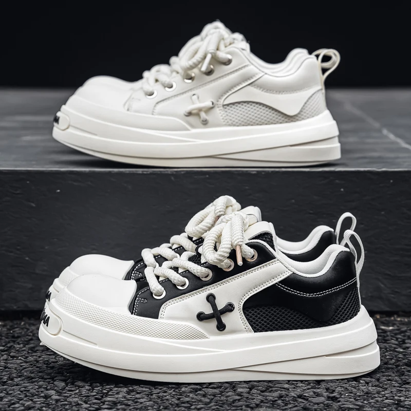 

Spring and summer men's shoes niche thick soled open mouth laughing big head casual sports versatile trendy shoes