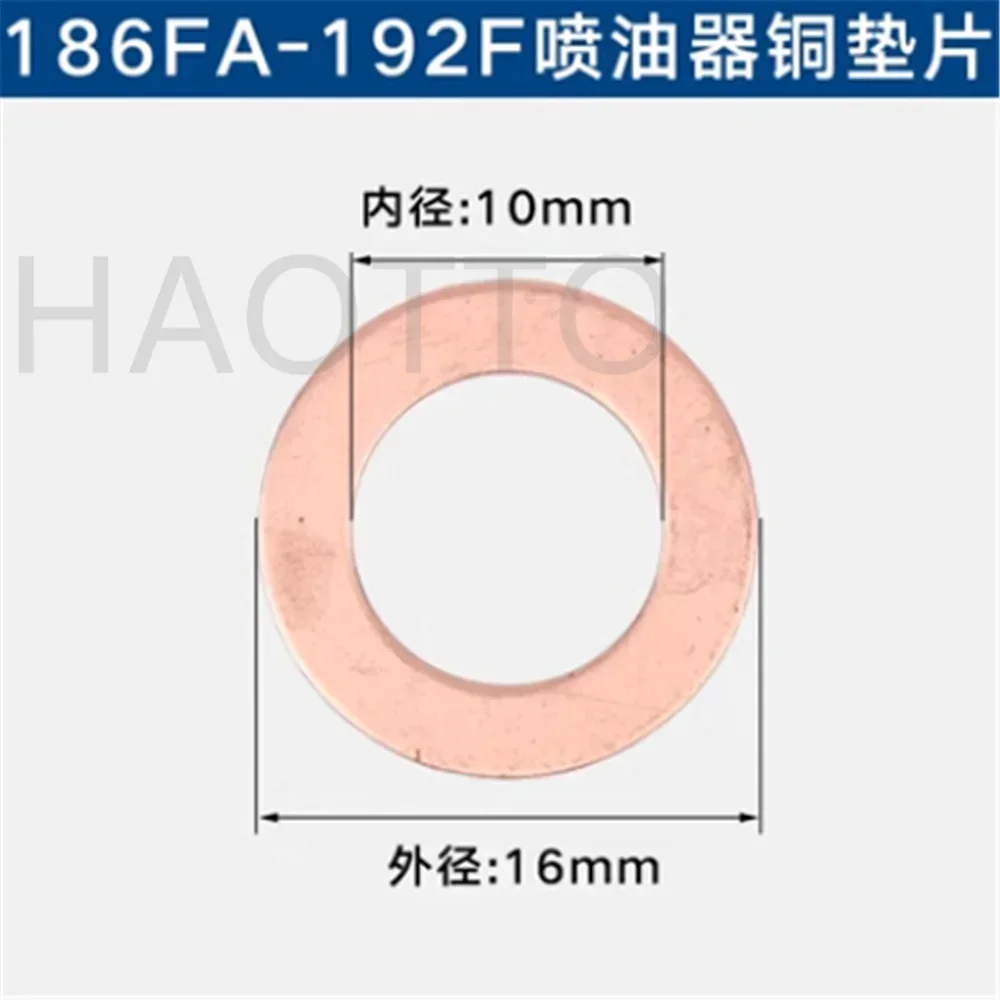 10 قطعة محرك الديزل المبرد بالهواء ملحقات مولد الحراثة الصغيرة 178 186 188 192 حشية الاسطوانة حشية رأس الأسطوانة #3
