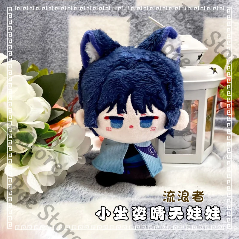 

Genshin Impact Game ambitus Wanderer Kamisato Ayato colleagues cute High Quality 10cm Sitting posture Cotton Doll Birthday gift