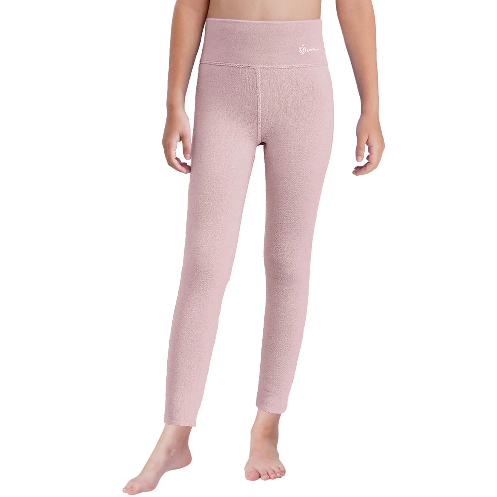 

Girl's Warm Fleece-Lined Thermal Pants 2025 Autumrn Winter Nightwear Homerwear Solid color Elastic Waist Slim Fit Leggings Pants