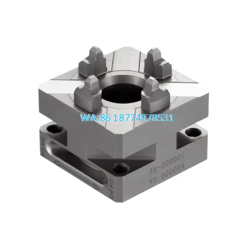 Wmwmnu 50mm Mini 4 Jaw Lathe Chuck for EDM WEDM Manual Quick Release Replace ER-034387 Model 3A-200001