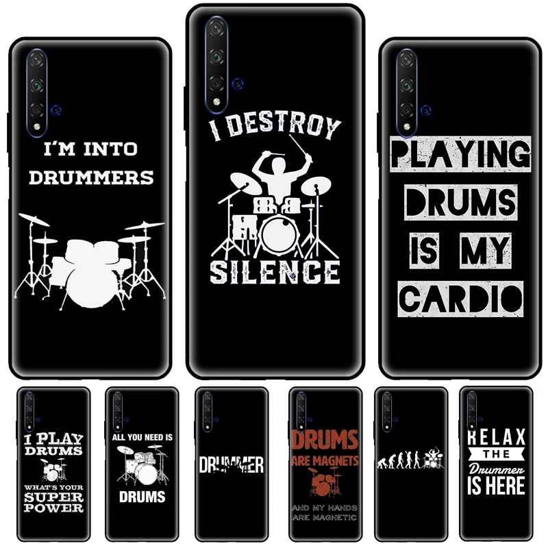 Drum Drummer Music Dj For Huawei Nova 5T 2Z 2 3 i Y7A Y6P Y5P 2020 Y3 II Y5 Y6 Y7 2017 2018 Y9 Prime 2019 Case