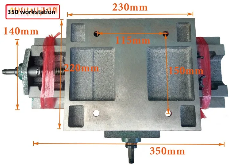 Heavy Duty Precision Manual Adjustable Compound Cross Slide Table 550195mm 450170mm 350140mm for Drill Milling Machine Accessory