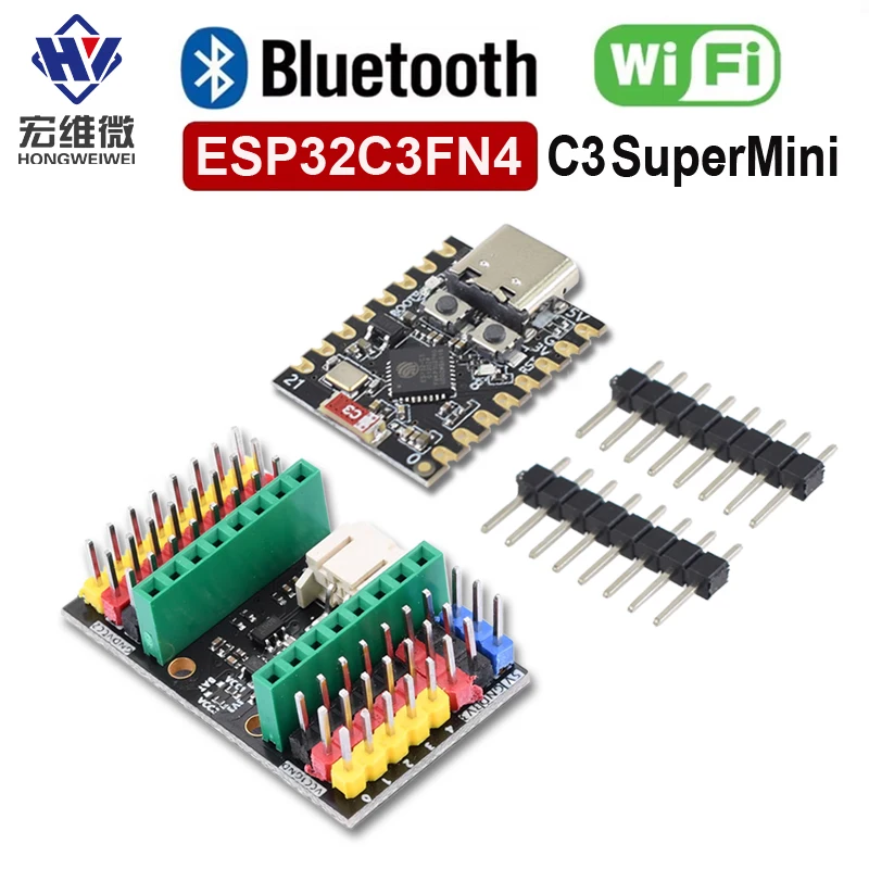 ESP32 C3 SuperMini Development expansion Board WiFi Bluetooth Module RISC-V 32-Bit Single-Core Processor 16Pin ype-C For Arduino