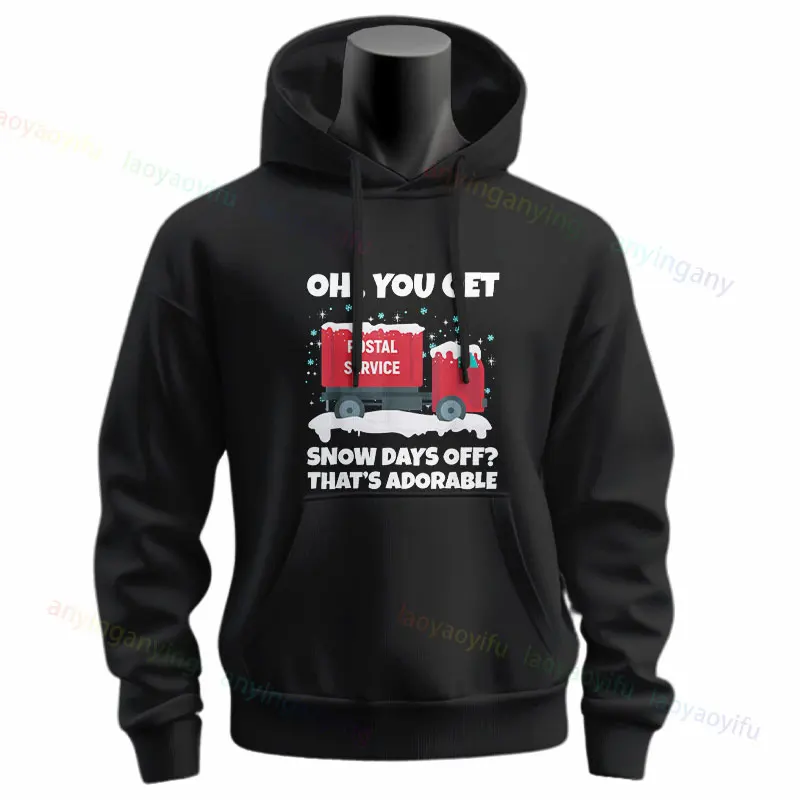 Funny Postal Worker Graphic Hoodies with 