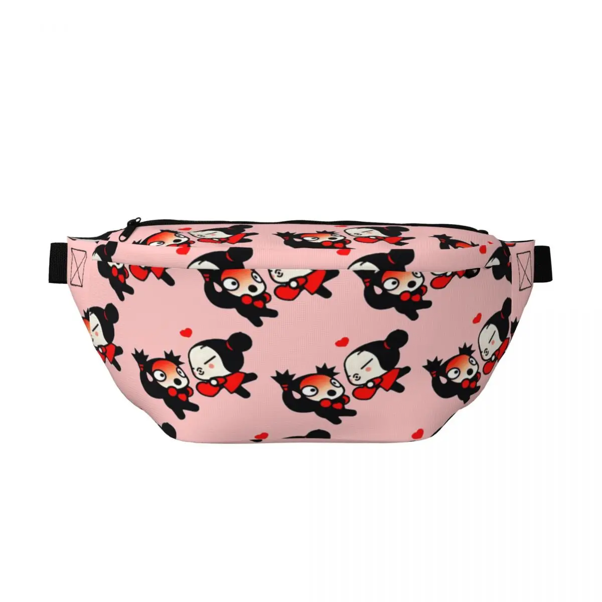 

Сумка на пояс через плечо Cute Pucca And Garu Love Valentine для мужчин и женщин, регулируемая поясная сумка для путешествий, бега, сумка для телефона, нагрудная сумка