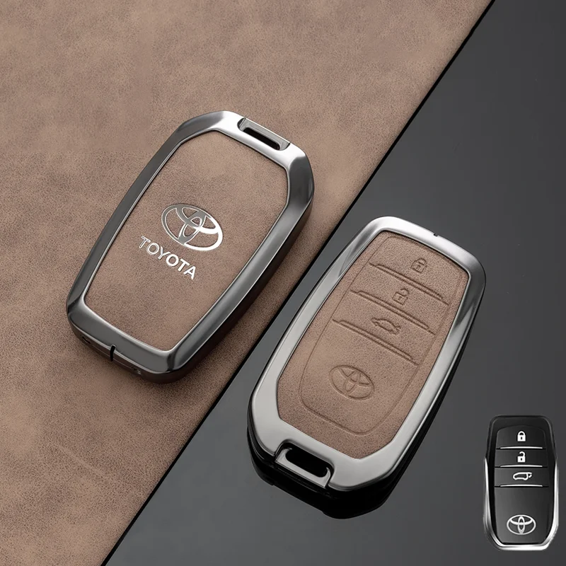 Car Key Fob Cover Case for Toyota Tacoma Fortuner Corolla Venza Grand Highlander RAV4 XSE Prime Land Cruiser Hilux 2023 2024