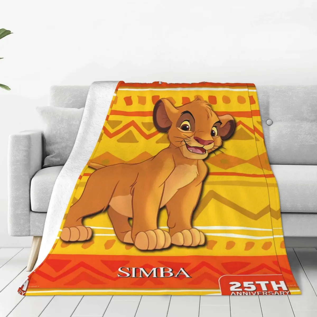 Simba Lion King Blanket Camping Flannel Throw Blanket For Home Decor Warm Soft Custom Quality Bedspread Gift Idea