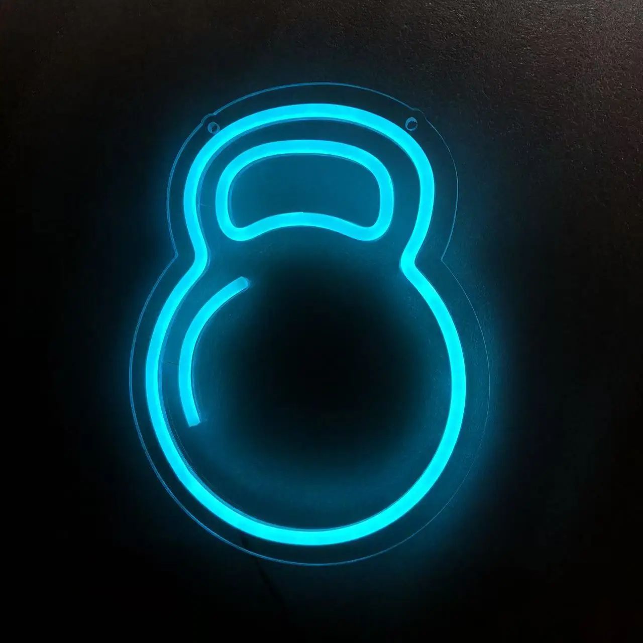 Kettlebell Neon Sign Wall Art Gym Decor Fitness Kettlebell Design Exercise Motivation  Kettlebell Light