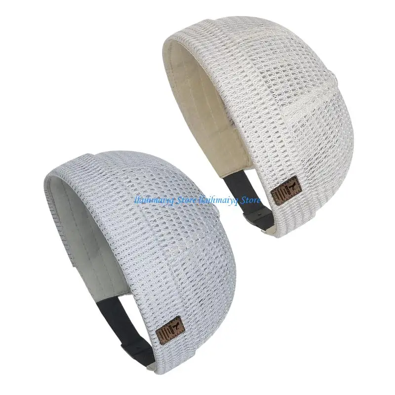 573B 2Pcs Mesh Skull Cap Sweat Wicking Fast Dry Fabric Docker Hat For Sport Activity