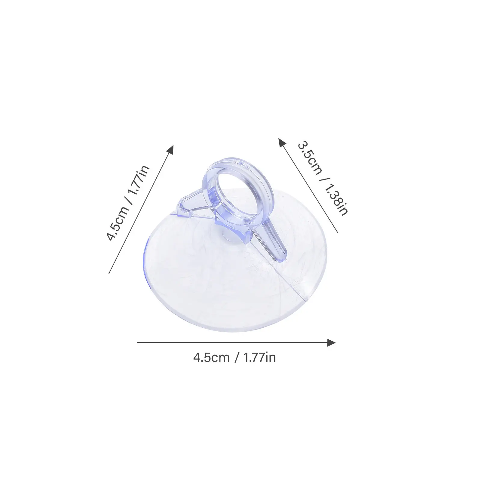 100Pcs Windshield Sunshade Suction Cup 4.5cm High-Durability Transparent PVC Sucker Strong Adhesive Hold for Car Shade Home
