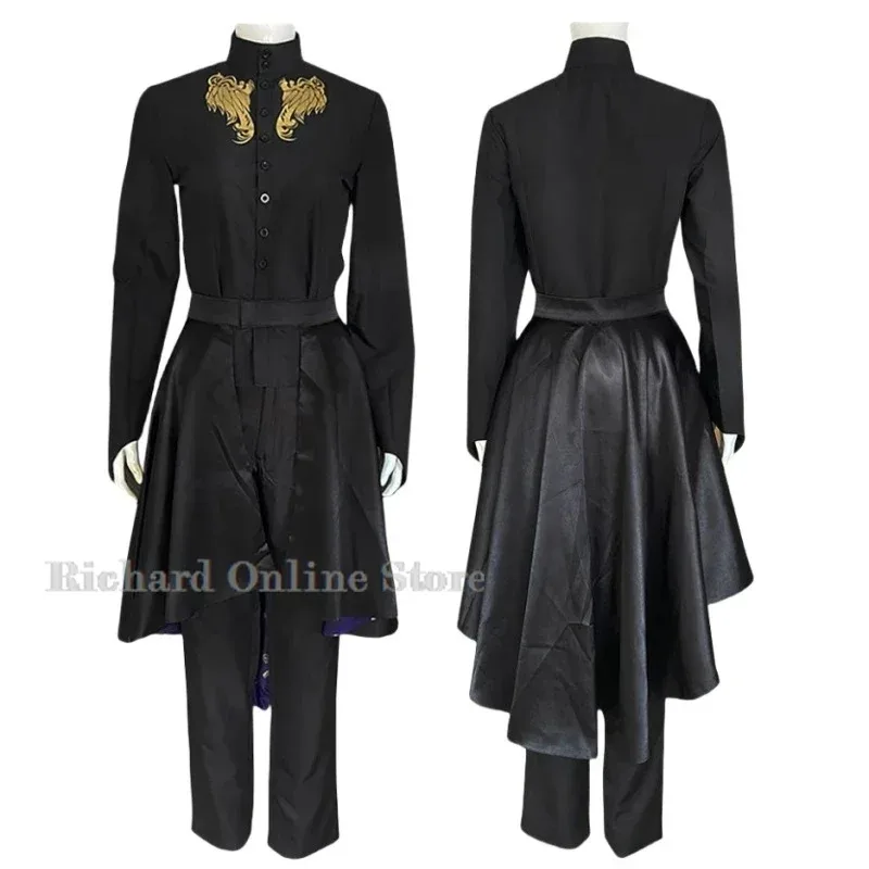 Azul Ashengrotto أزياء تنكرية للملابس شعر مستعار موحد كوسبلاي ليلة الغراب كلية أوكتافينيل إنها صفقة مجموعة حفلات الهالوين