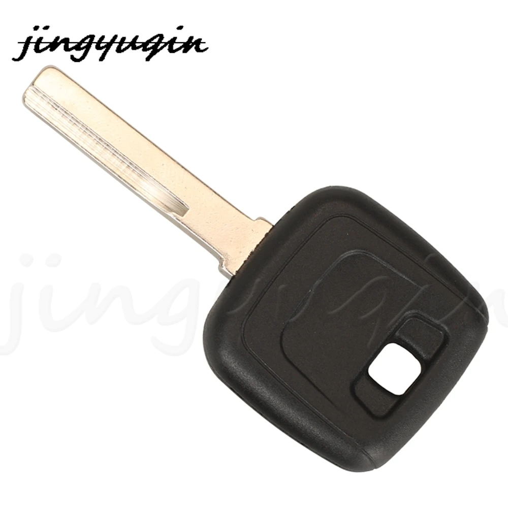 jingyuqin Replacement Transponder Car Key For Volvo S40 V40 D30 S60 S80 XC90 XC60 Blank Key Case Fob Uncut NE66/HU56R Blade