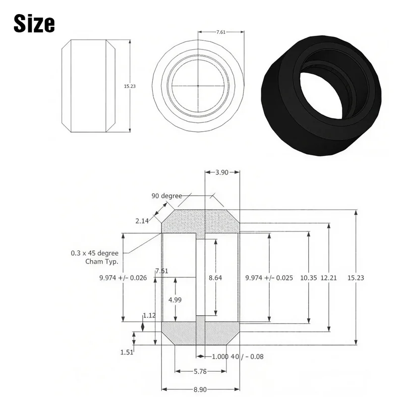 20Pcs Openbuilds POM Mini V Wheel Delrin Idler Pulley V-Slot Linear Rail Roller for CNC Router 3D Printer Aluminum Profiles