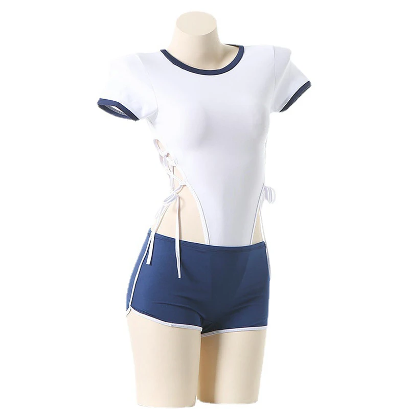 Traje de baño de Anime japonés para estudiantes, traje de baño unide para mujer, mono, pijama, trajes de fiesta en la piscina, Cosplay