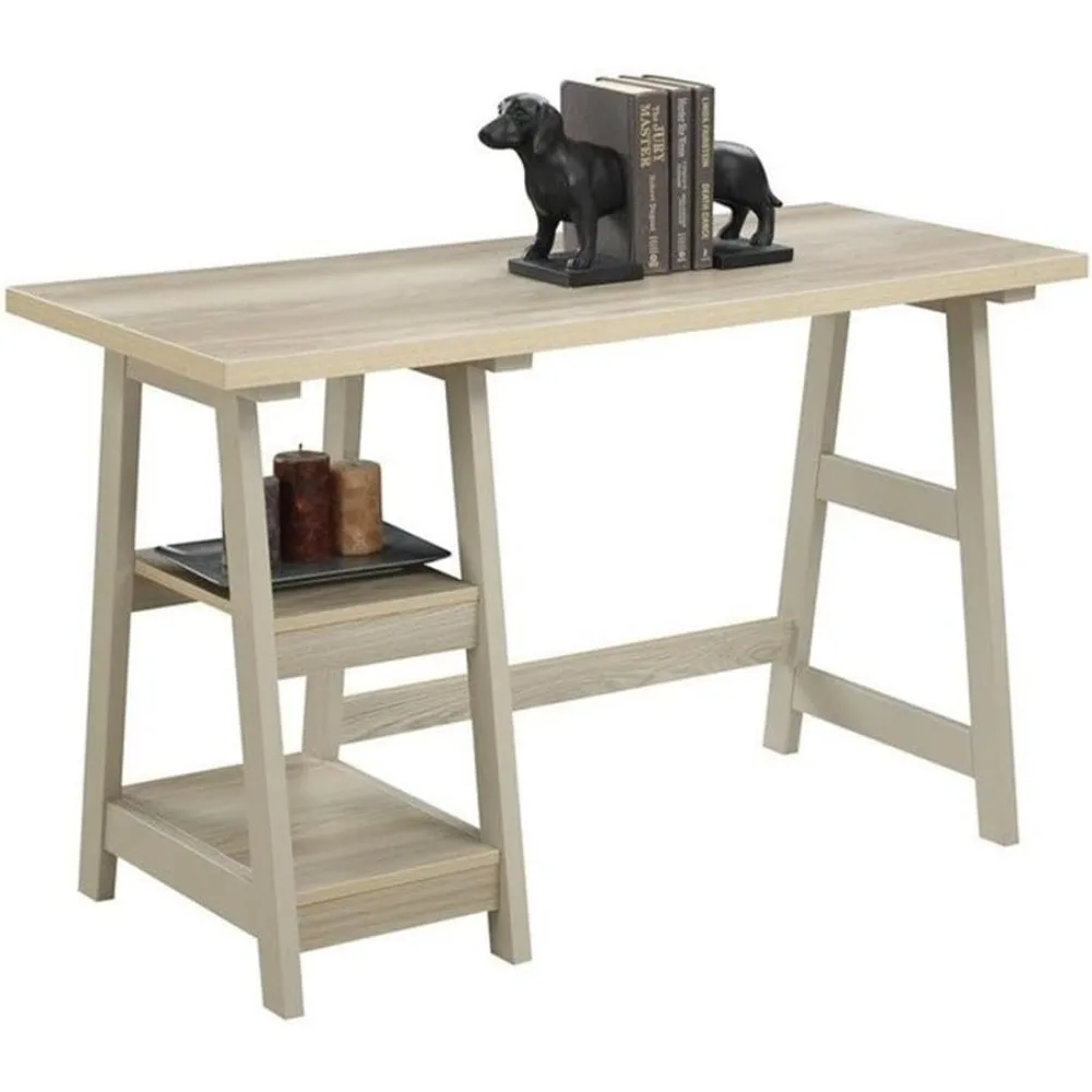 Scrivania da 47 pollici Designs2Go Convenience Concepts bianca stagionata