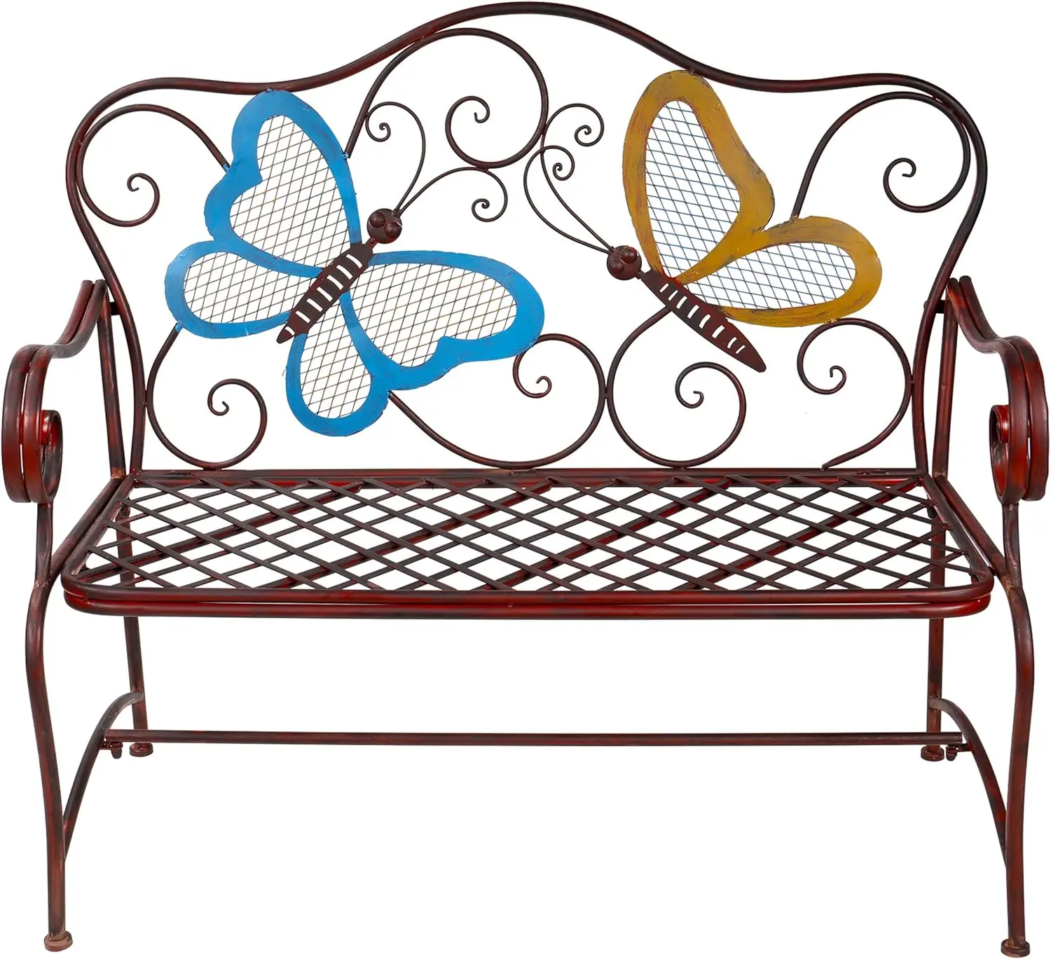 

e Corporation 45" x 23" Outdoor 2-Person Butterfly Garden Bench