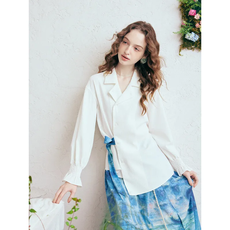 

Yunshui Zen Heart Casual Printed Shirt for Women