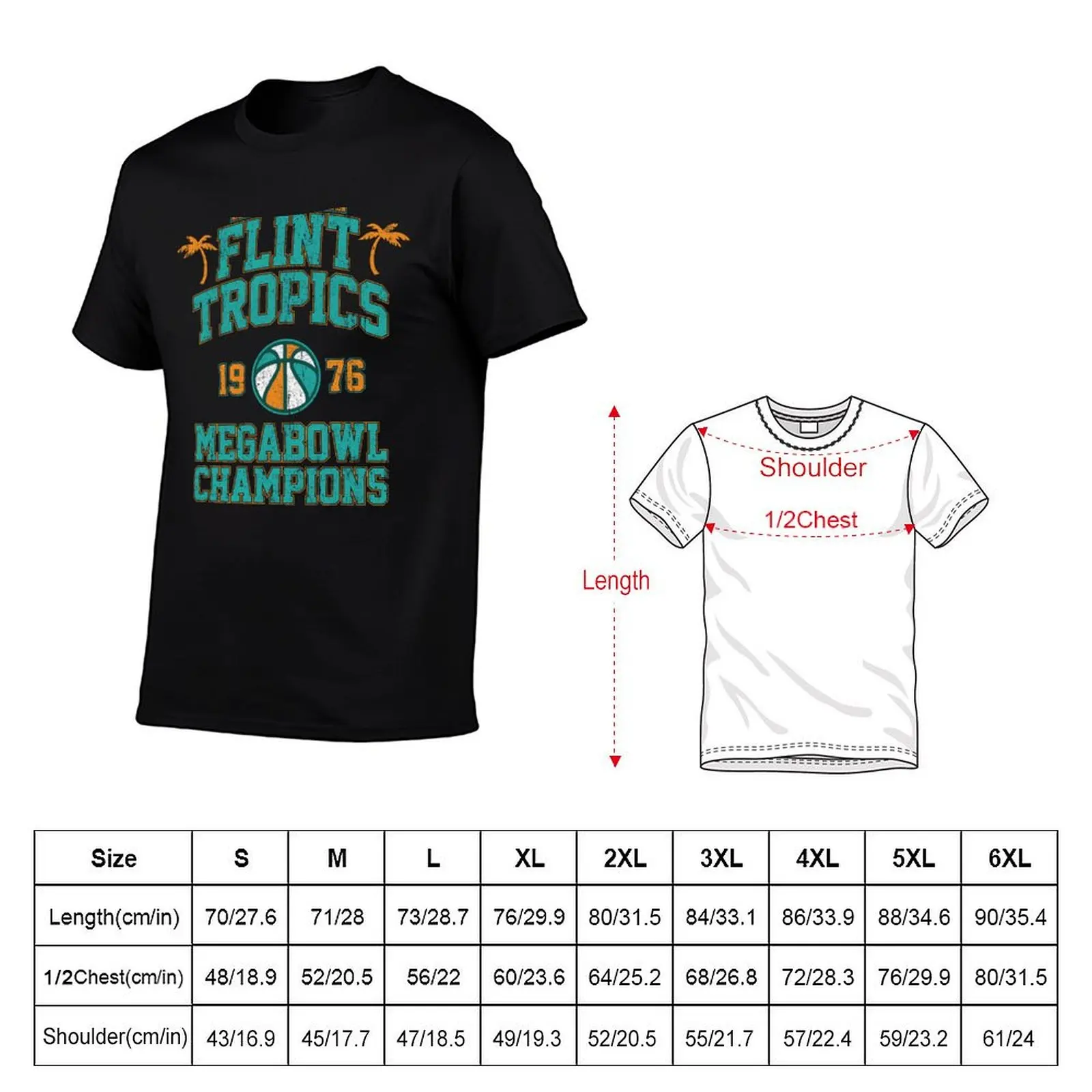 for shirt Champions Tropics Flint Megabowl T-Shirt shirts (Variant) t man anime graphic funny t man casual tshirt