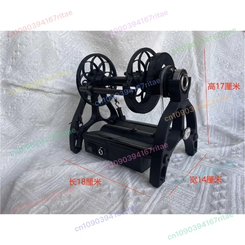 Mini Electric Spinning Wheel, Installation-Free Speed Adjustable, for Wool Cotton Dog Hair Yarn Spinning