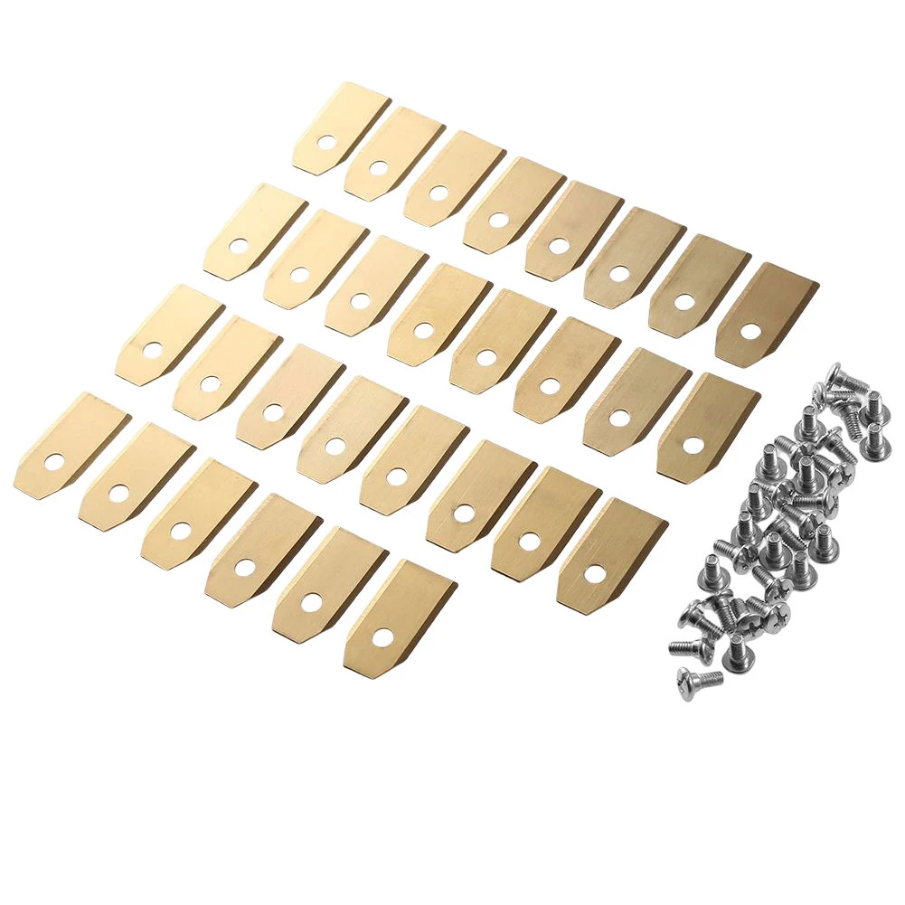 30PCS Trimmer Lama Tosaerba Erba di Ricambio Trimmer Pezzo di Taglio Per Husqvarna Automower/Gardena Robot 35*18*0.75mm
