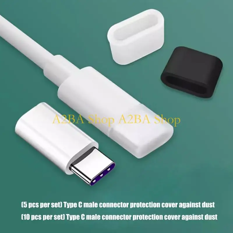 A2BA Dust Protectors Cover For Type C Male Port Universal Easy Installation Prevents
