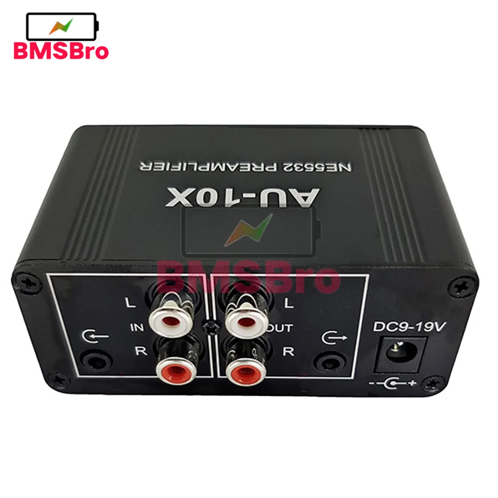 NE5532 Preamplifier music audio signal Pre amp amplifier 20db gain RCA 3.5MM Headphone phone sound Volume Control dc 12v