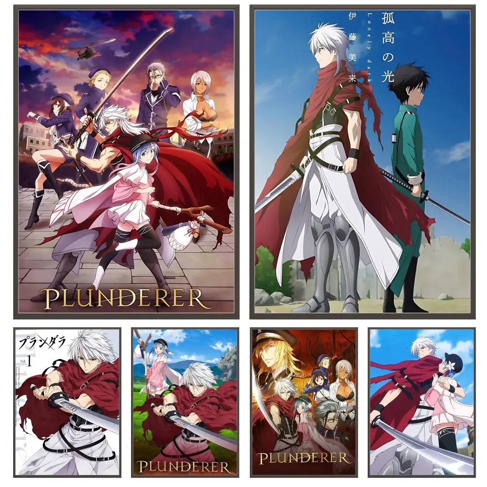 anime PLUNDERER Poster Versatile HD Waterproof Wall Art Self-Adhesive Decor for Any Space Ideal Gift