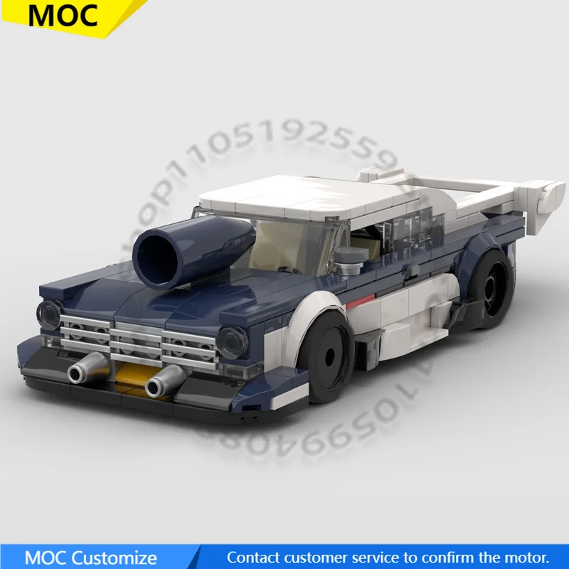 

335 PCS Speed Hypercar 1972 GAZ 13 Chaika Drag Edition MOC Customize Modular Building Block Simple Kids DIY Assembly Toy Gift