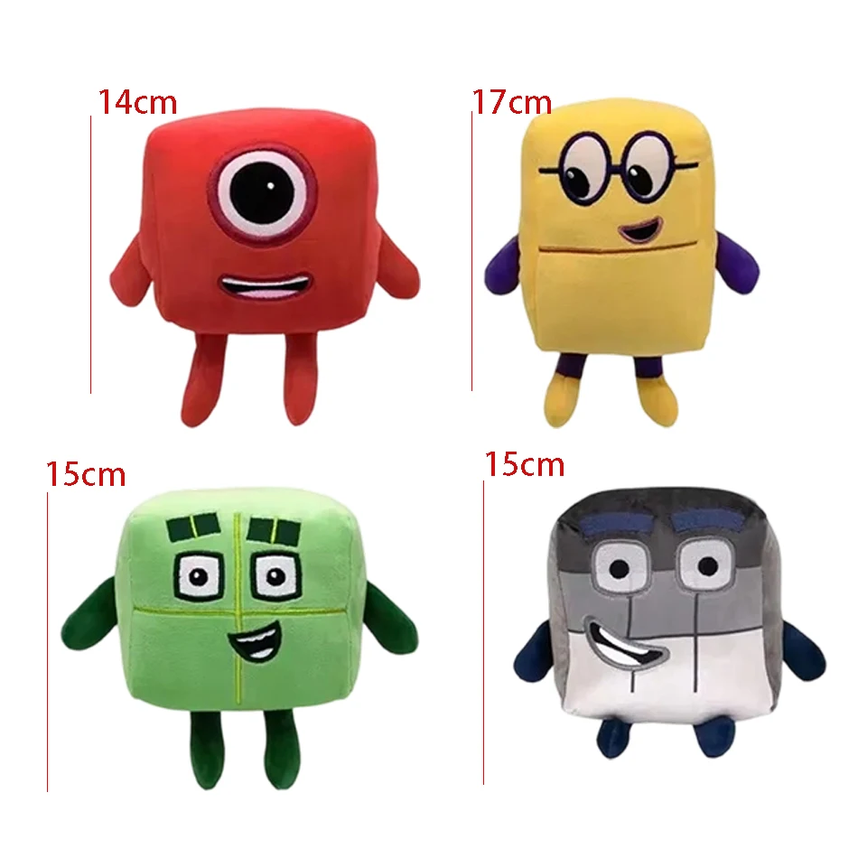 10 Stück 14-30cm Cartoon-Zahlen-Plüschpuppen, Lernspielzeug, Stofftiere, Film- und TV-Zahlen-Spielzeug, Geschenk, frühkindliche Bildungspuppe – Detail 17