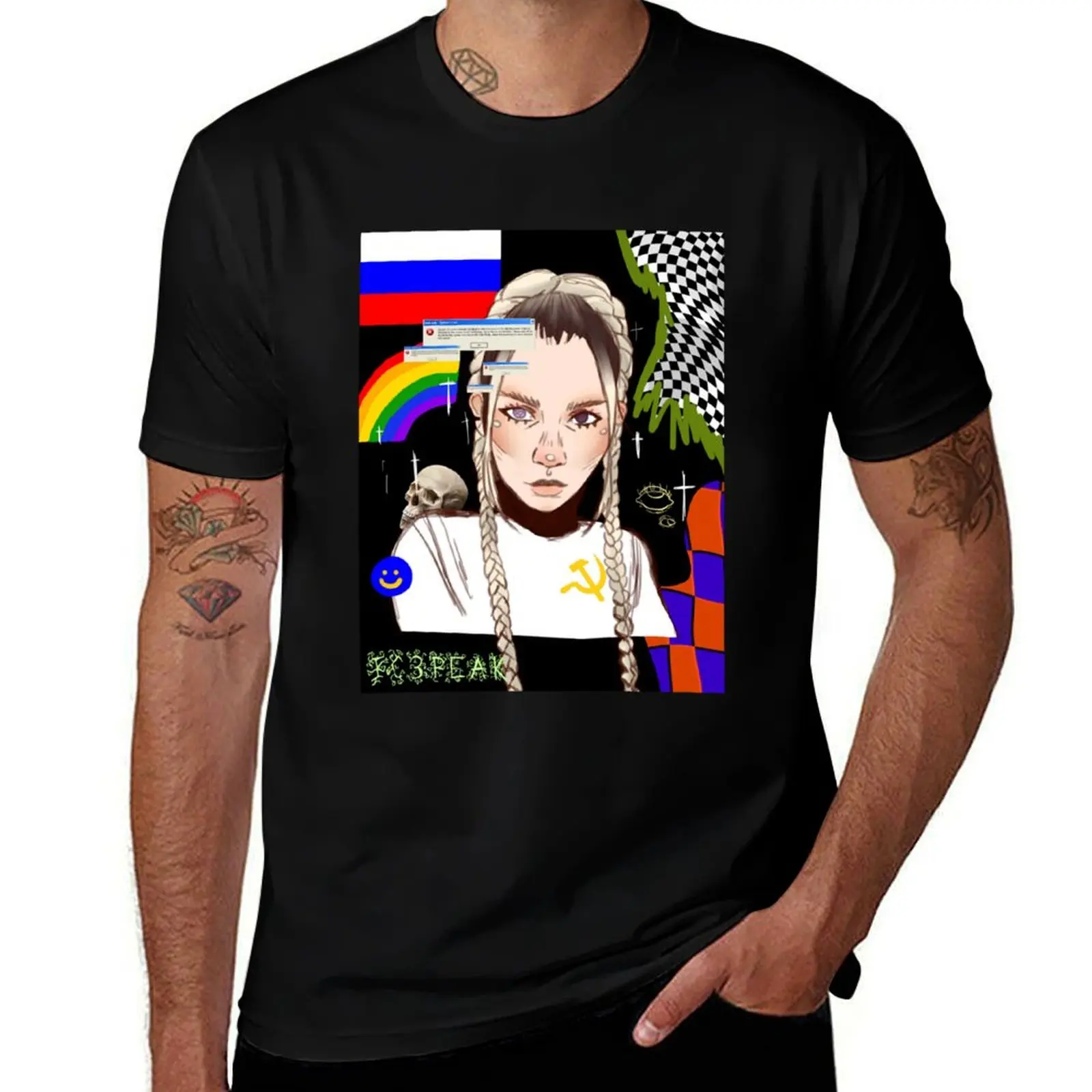 Футболка Nastya Kreslina IC3PEAK, спортивная футболка с короткими рукавами, быстросохнущая