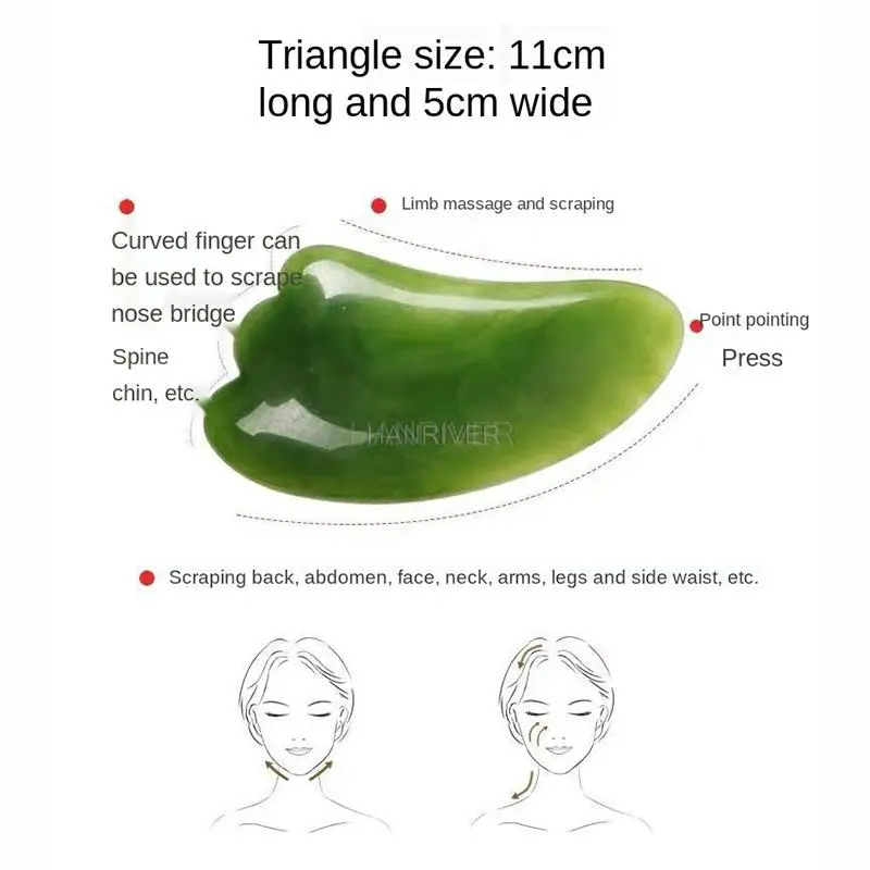 مجموعة لوح غوا شا، مناسبة للضغط الإبري لكامل الجسم، استرخاء العضلات، جمال الوجه، والرفع. أداة يجب اقتناؤها لـ gu