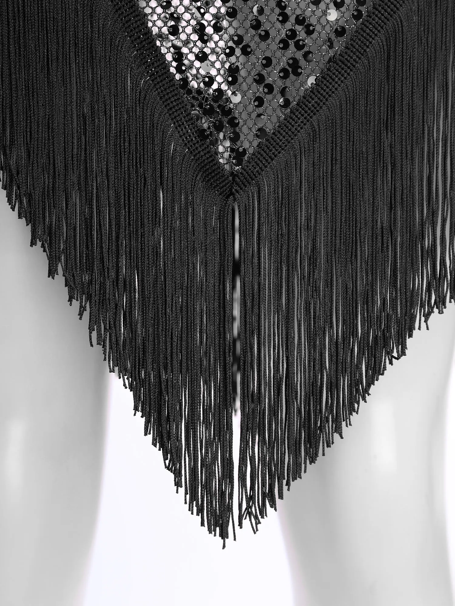 Womens Belly Dance Hip Scarf and Safety Shorts Sequins Tassel Trim Side Lacing Irregular Hip Skirt Shorts Dance Costume 2Pcs/Set