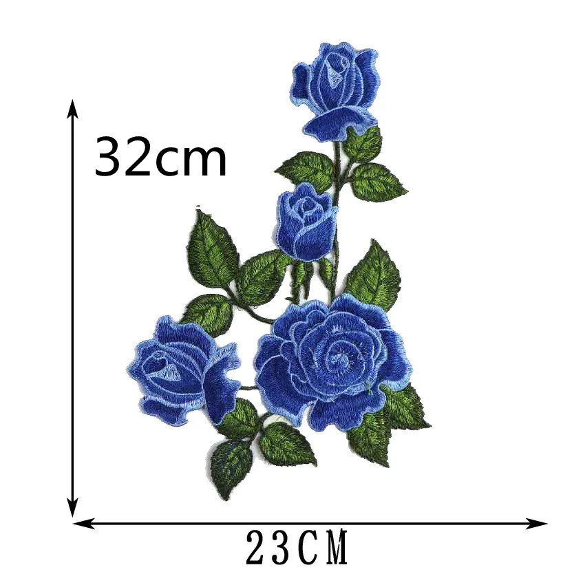 1pcs Embroidered Applique Sewing Flower Fabric Patch DIY Crafts Accessories