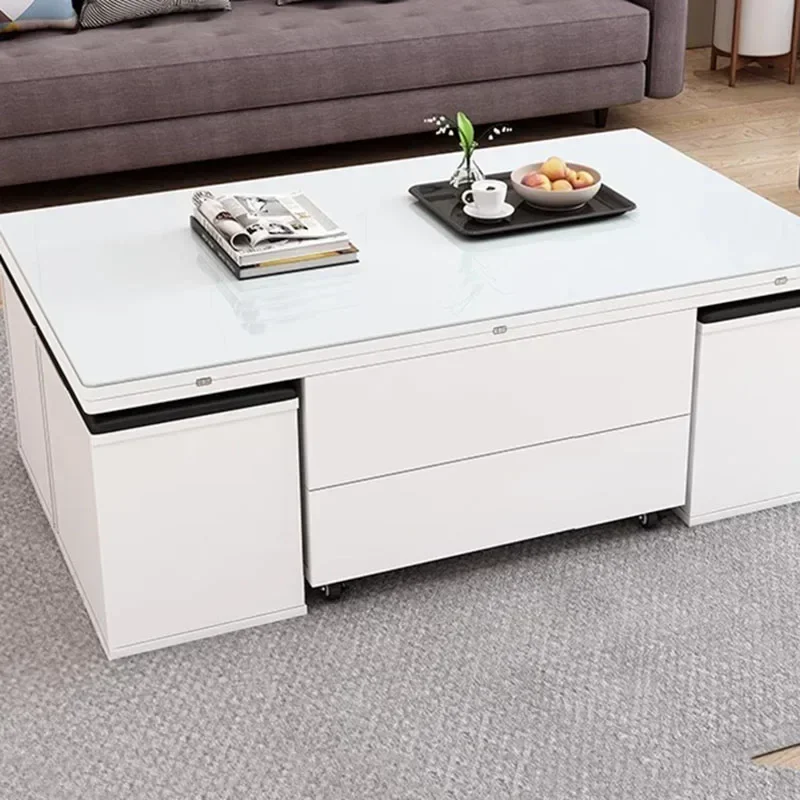 Lift Up Room Coffee Table Trau White High Nordic Mobile Coffe Table Mesa Lateral Modern Stoliki Do Kawy Bedroom Furniture