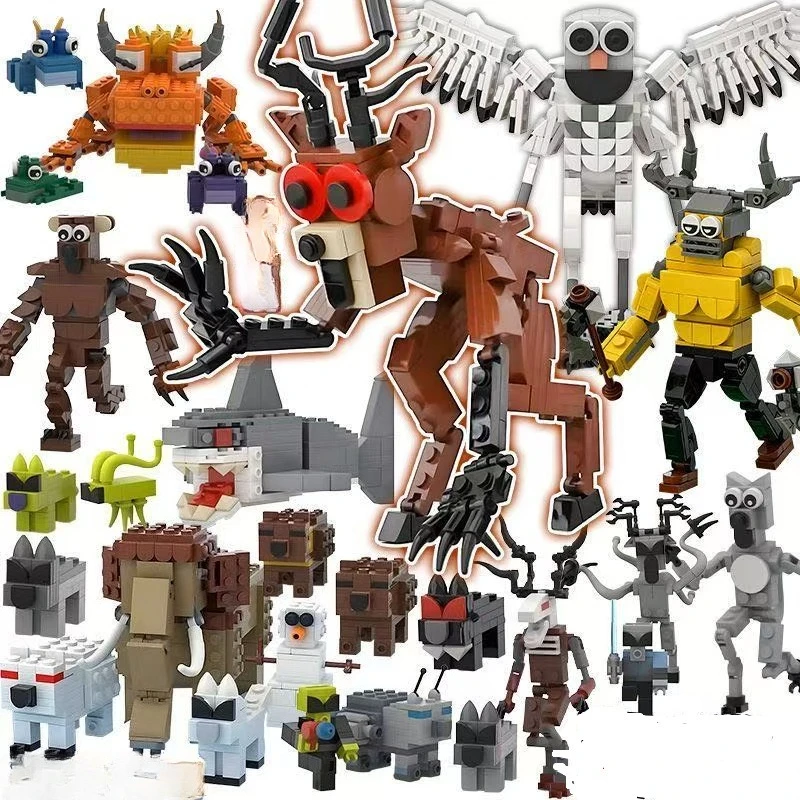 

Модель монстра, строительные блоки, сборка, лесные животные, мурани, фэнтезийная фигурка, кирпичи, украшения, игрушка «сделай сам», детские праздничные подарки