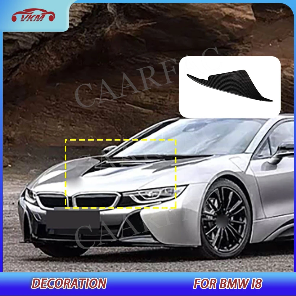 

Кованый передний бампер автомобиля из углеродного волокна, капот двигателя, сплиттер, украшение для BMW i8 2015-2021, комплекты кузова, аксессуары FRP