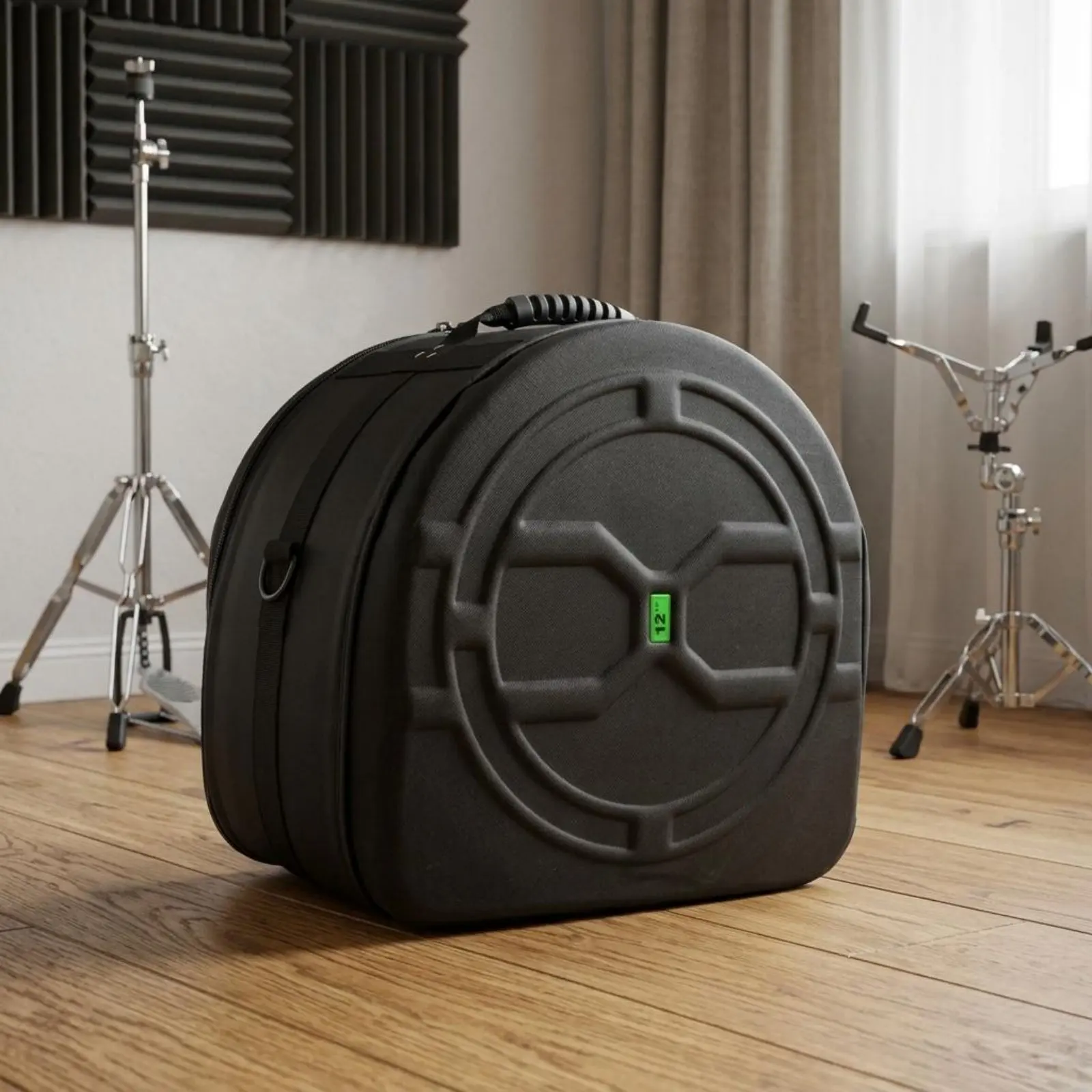 Padded Drum Case Set Portable Bass Drum Case Music Gear Long-Lasting Easy to Carry for Travel, Stage